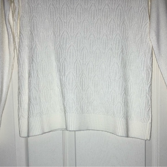 Requirements Women’s Long Sleeve Ivory Sweater. Sz L, NWT - Picture 4 of 8